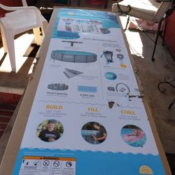 Funsicle Oasic 15x48 Pool New In Box. Ladder ,filter ,skimmer Everything Included$250 