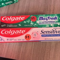 Colgate Max fresh/ Colgate Total/ Colgate Sensitive $4 Each Or 2x$7