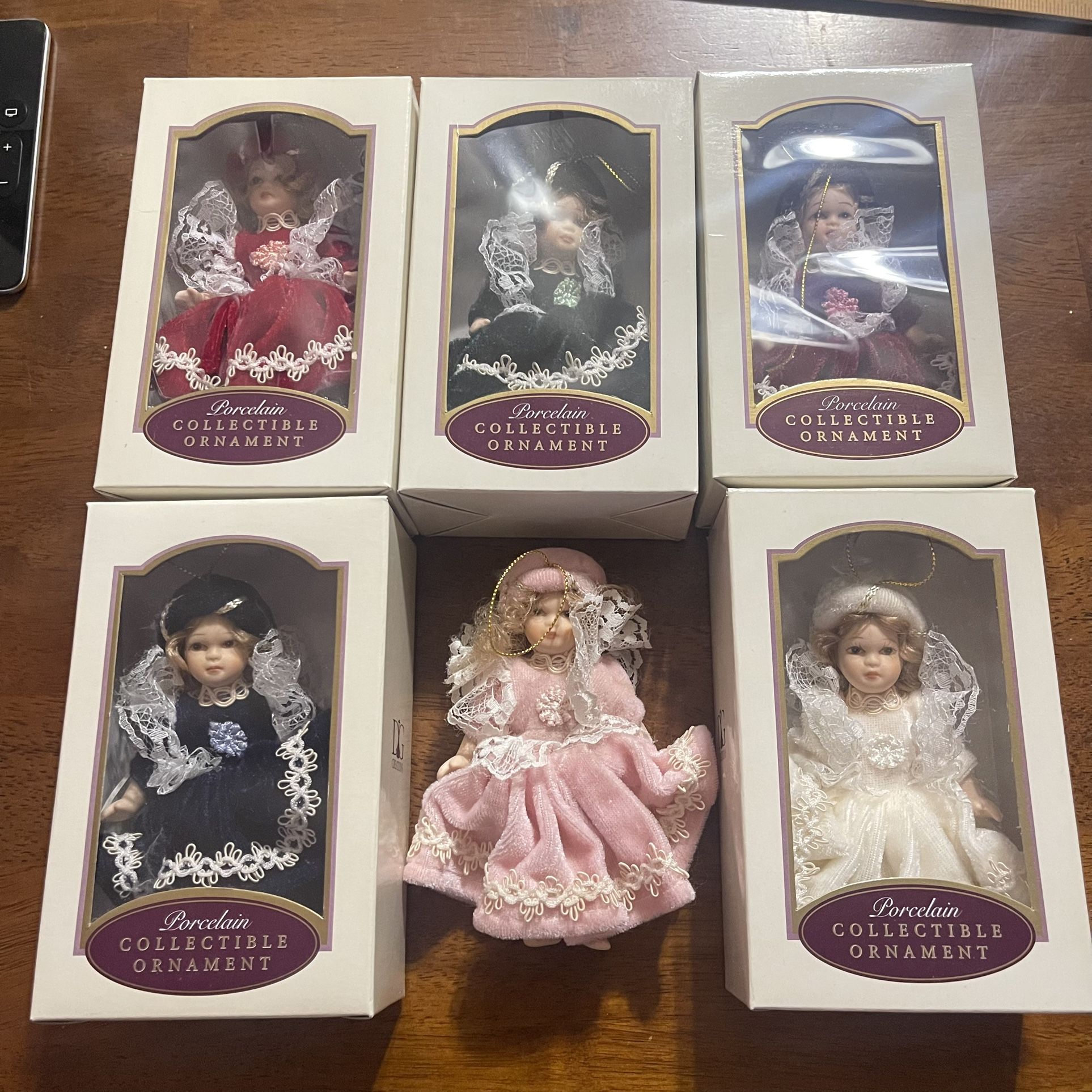 Porcelain Doll Ornaments