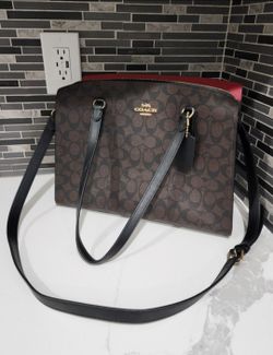 Coach Ashley Leather Carryall Satchel