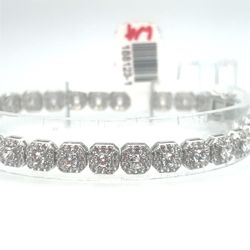 925 Silver CZ 7.5” Tennis Bracelet 14.10g 6mm 188123
