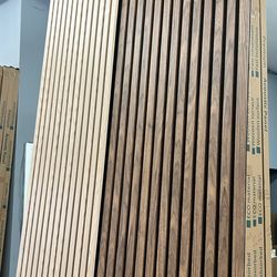 Acoustic slat wall panels