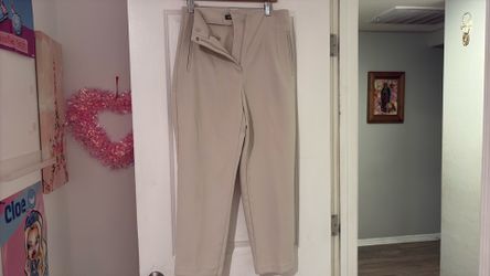 Creme trousers for women