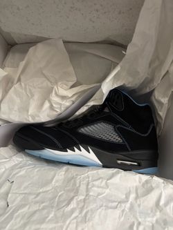 Air Jordan 5 Black University Blue Sneakers
