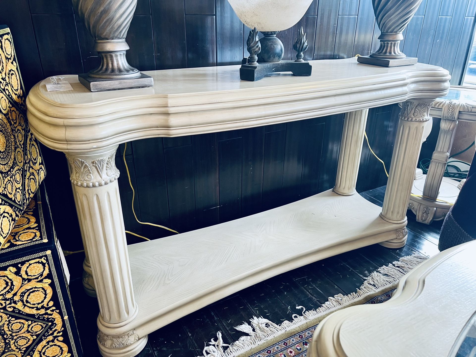 AICO By Michael Amini MONTE CARLO White Sofa Table - GA