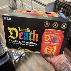 Limited Edition Liquid Death Cereal Criminal (Fruity Pebbles) 