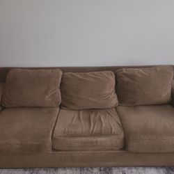 Large Brown Sleeper Sofa 