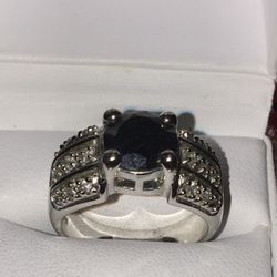 Ring 💍 Silver 925 with gemstones 💎 Size 9, $50