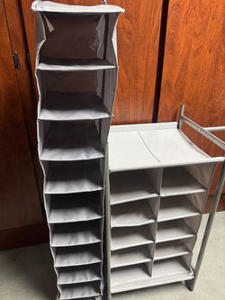 Closet organization hanging and storage