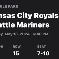 4 Tickets Seattle Mariners