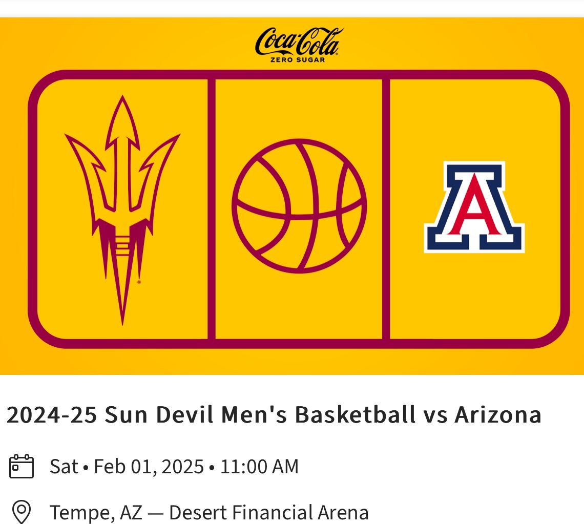 ASU VS ARIZONA BASKETBALL 2/1/2025