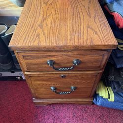 Wooden 2 Drawer Filing Chest