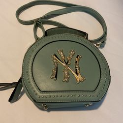 New York Teal Mini Hand Bag