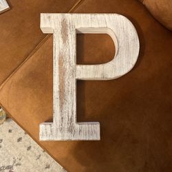 Letter P- White