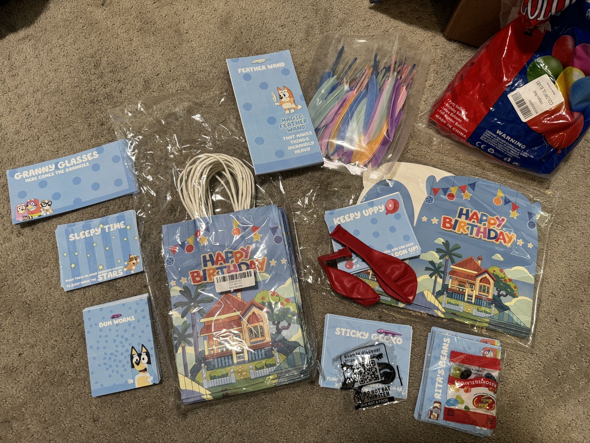 Bluey Birthday Party Favors