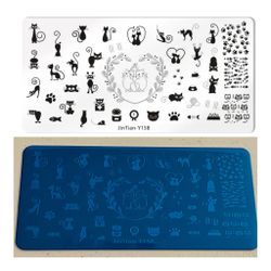 New - Cats - Nail Stamping Plate - Ship Only