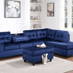 New Sectional And Ottoman