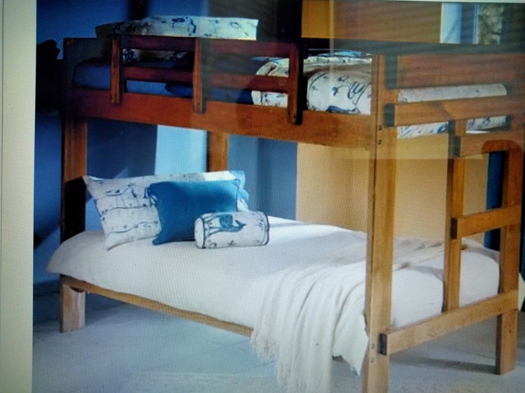 Solid Wood Bunk Bed 