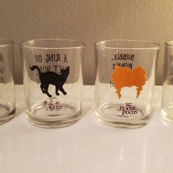 Nightmare Before Christmas 4 DRINKING GLASSES CUPS Disney $20