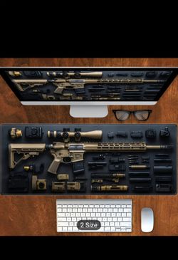 Gaming mat for keyboard and mouse