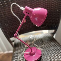 Pottery Barn Pink Desk Lamp