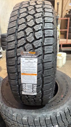 265/70/17 Patagonia ATR 50.000 miles waranty