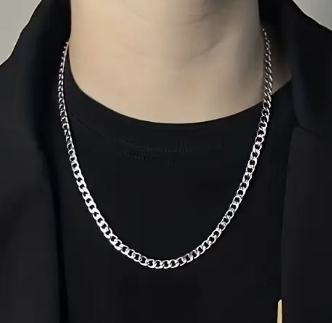 Jewelry Chain Necklace Cuban Stainless Steel 
