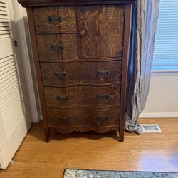 Antique Dresser - Solid Oak