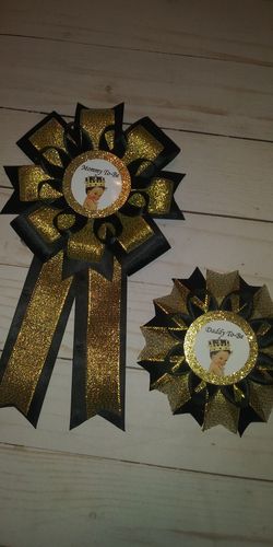 Little Prince Mommy and Daddy To-Be Corsages