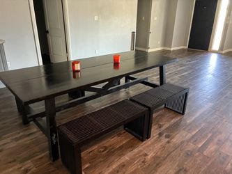 Dining Table with benches