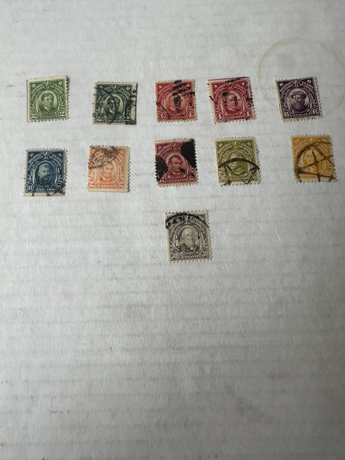 United States Possession 11 Philippines Stamps