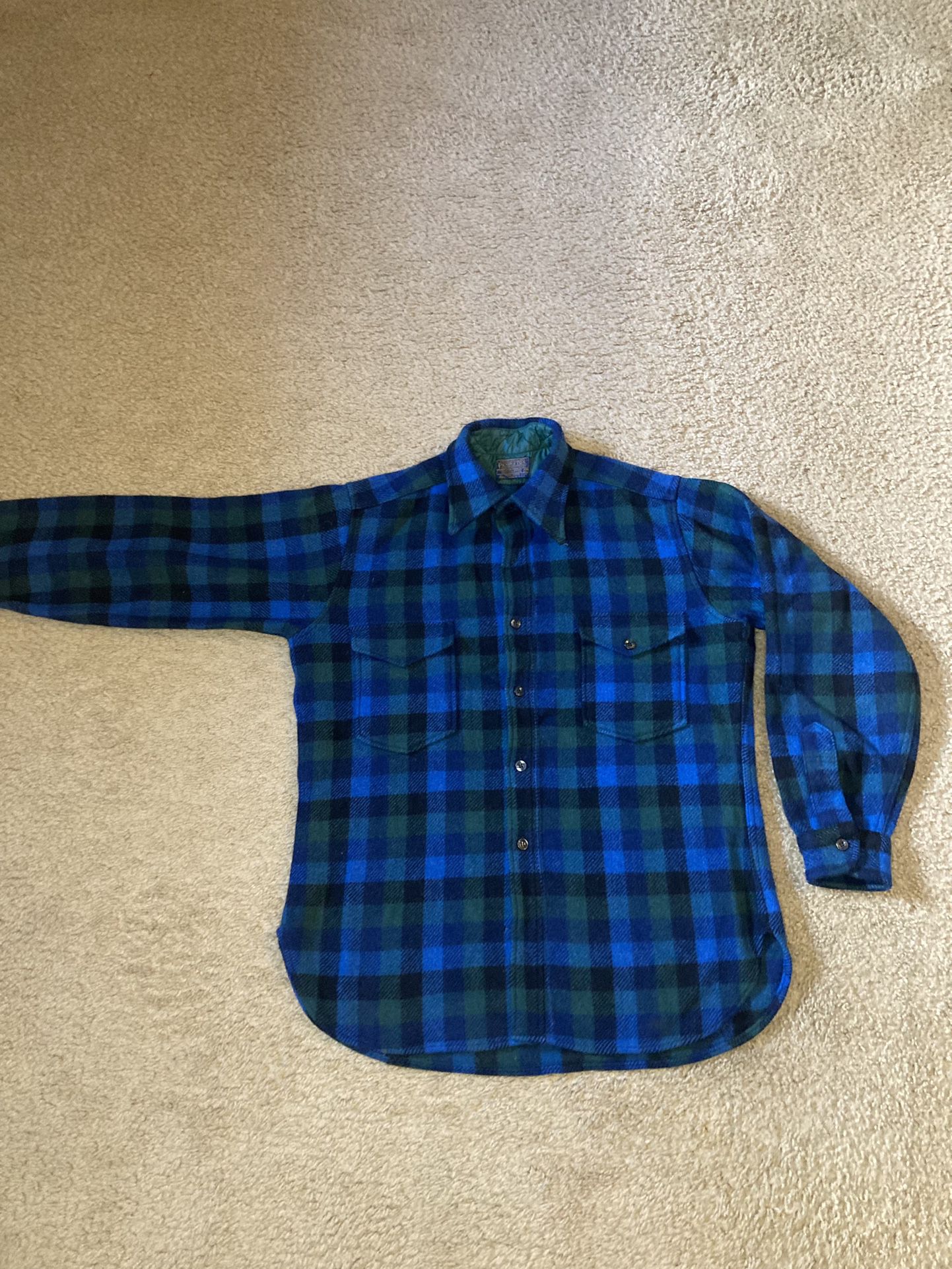 Vintage Pendleton 100% wool thick shirt/jacket large 