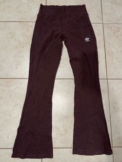 Adidas Originals Essentials Ribbed Flared Pants Shadow Brown Women’s Large L