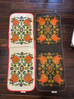 Folk Floral Table Runners Set of Two