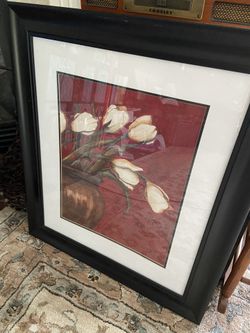 Tulip framed art