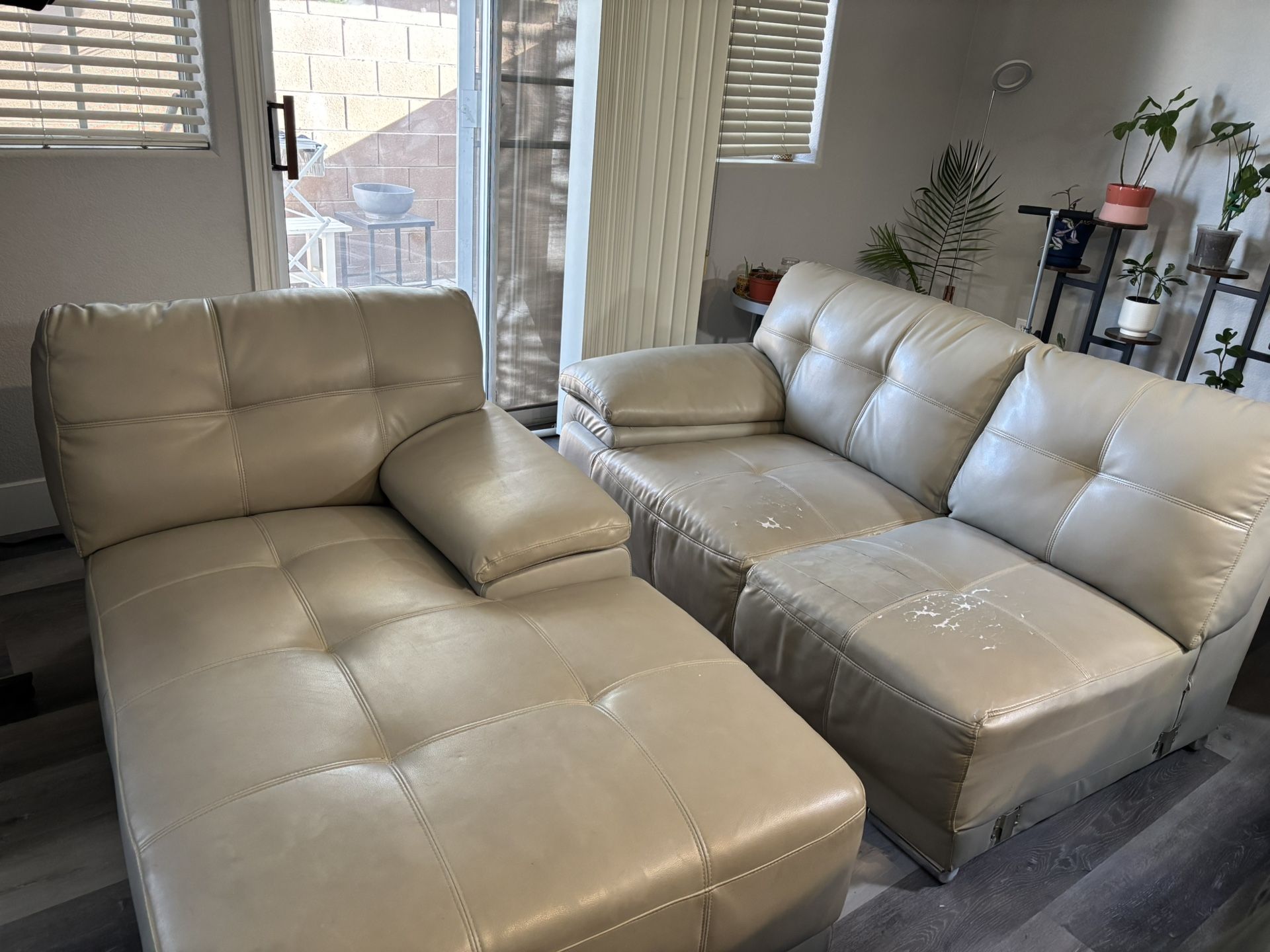 2 Piece sectional couch