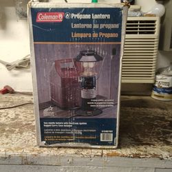 Coleman Propane Lantern And Hard Case Holder