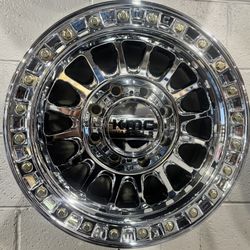 Kmc IMS Chrome 18x9 8x170 +0 Offset Wheels For Ford F250 ( Set of 4 ) 🔥🔥🔥