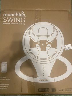 Munchkin® Bluetooth Enabled Lightweight Baby Swing with Natural Sway in 5 Ranges of Motion