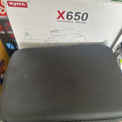  Syma X650 Drone Parts - case, battery, chargers, propellers