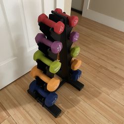 Weight Set with Rack