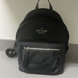 KATE SPADE Black Nylon CHELSEA Backpack Purse Bag
