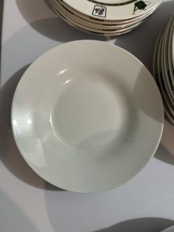 White Glass Plates