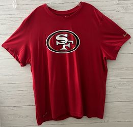 Nike San Francisco 49ers NFL Dri-Fit Short Sleeve T Shirt Red Mens Size XXL