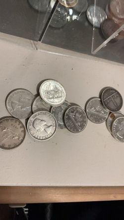 Canadian silver dollars