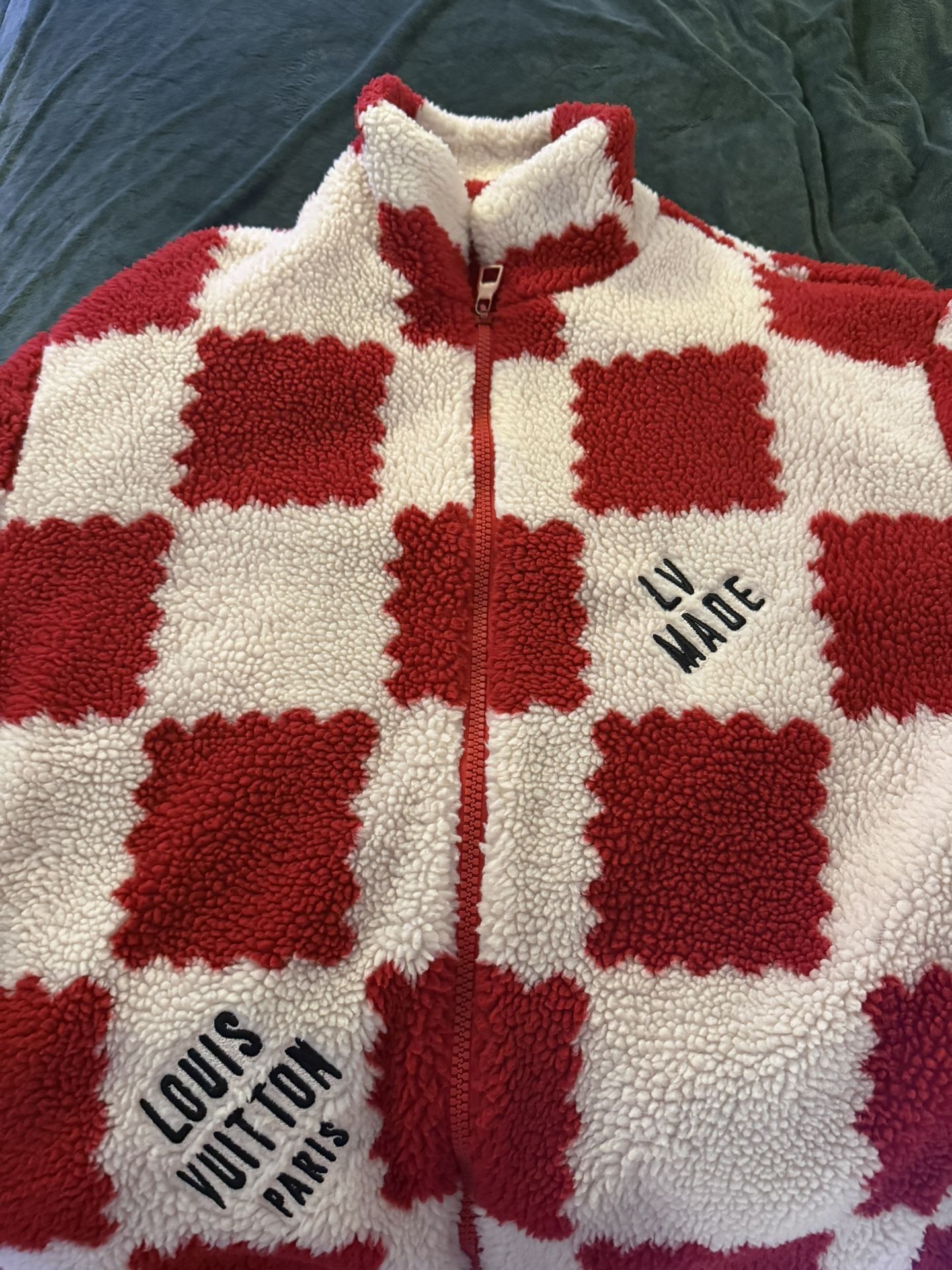 louis vuitton x nigo jacquard damier fleece blouson