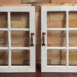 Farmhouse Style Window Decor ready to hang $15 each or $25 for Both