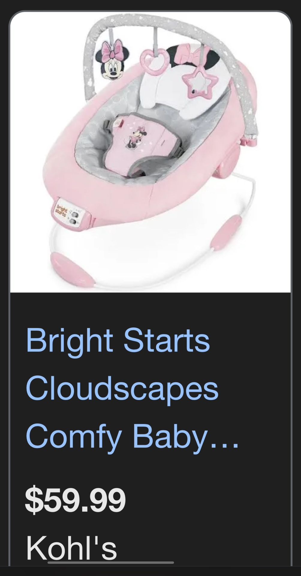 Minnie Mouse Baby Chair