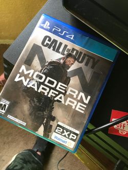 PS4 with 2 controllers & COD MW