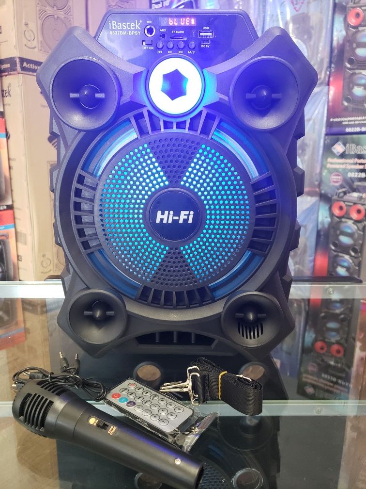 Bocina Nueva Karaoke BLUETOOTH On SPECIAL !!!! / New Bluetooth Speaker 8" Woofer , Karaoke Rechargeable 🔋+++ 🎤 MIC AND REMOTE